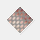 Elegant stijlvol faux roos gouden polka dots patro servetten (Hoek)