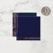 elegant stijlvol floranje notitiekaartje (Voorkant / Achterkant in situ)