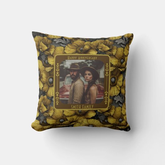 Elegant stijlvol foto-Sierkussen voor mama en papa Kussen (Voorkant)