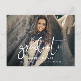 Elegant stijlvol fotoafstuderen briefkaart