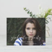 Elegant stijlvol fotograaf uitnodiging (Staand voorkant)