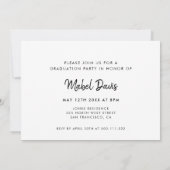 Elegant stijlvol fotograaf uitnodiging (Achterkant)