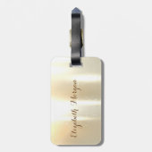 Elegant stijlvol, Future Mrs., Folie Brush Stroke Bagagelabel (Achterkant verticaal)