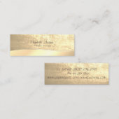 Elegant stijlvol, geavanceerd mini visitekaartje (Voorkant / Achterkant)