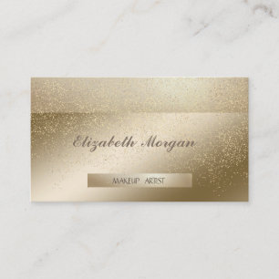 Elegant Stijlvol,Gestreept, Gouden Confetti Visitekaartje