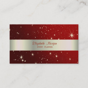 Elegant stijlvol, gestreept, rood visitekaartje