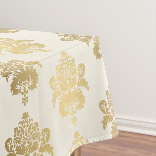 Elegant stijlvol Ggloed Gold Damask Tafelkleed (Voorbeeld)