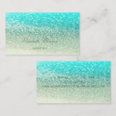 Elegant stijlvol glamoureus proesional glittery visitekaartje (Voorkant / Achterkant)