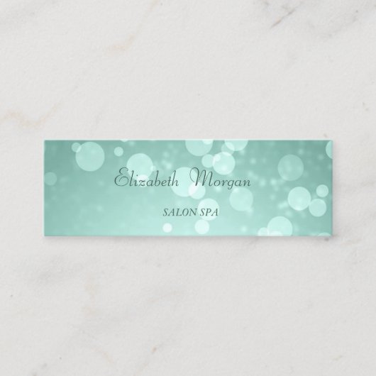 Elegant Stijlvol Glamoureus Proffesional Green Bok Mini Visitekaartje (Voorkant)