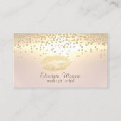 Elegant stijlvol, glanzend diamant - Glittery Lips Visitekaartje (Voorkant)