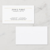 Elegant, stijlvol, glanzend gouden strepen, modern visitekaartje (Voorkant / Achterkant)