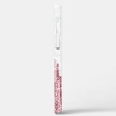 Elegant stijlvol  glitter druppelt wit marmer Case-Mate iPhone case (Achterkant / Links)