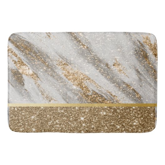 Elegant Stijlvol Glitter Shiny Badmat (Voorkant)