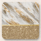 Elegant Stijlvol Glitter Shiny Bier Onderzetter (Voorkant)