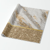 Elegant Stijlvol Glitter Shiny Cadeaupapier (Uitgerold)