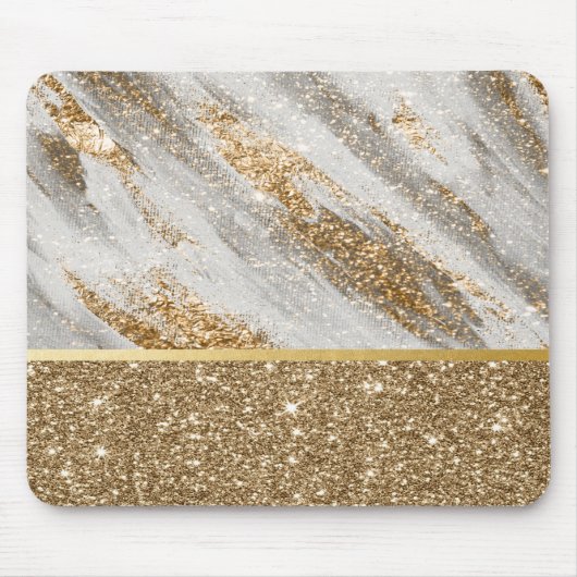 Elegant Stijlvol Glitter Shiny Muismat (Voorkant)