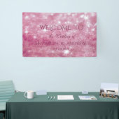 Elegant Stijlvol Glittery Bokeh Wedding Banner (Beurs)
