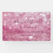 Elegant Stijlvol Glittery Bokeh Wedding Banner (Horizontaal)