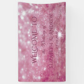 Elegant Stijlvol Glittery Bokeh Wedding Banner (Verticaal)