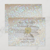 Elegant Stijlvol, glittery Daisy Rehearsal Dinner Kaart (Voorkant / Achterkant)