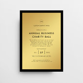 Elegant stijlvol Gold Black Business Logo Kaart