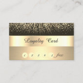 Elegant stijlvol, Gold, Black, Confetti Loyalty Ka (Voorkant)