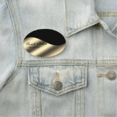 Elegant stijlvol Gold Black Naamplaatje (In situ)