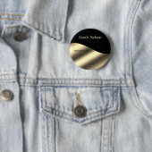 Elegant stijlvol Gold Black Ronde Button 5,7 Cm (In situ)