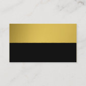 Elegant, stijlvol, Gold-geprogrammeerd met zwarte  Visitekaartje (Achterkant)