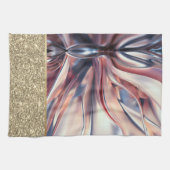 Elegant stijlvol Gold Glitter, Abstract Theedoek (Horizontaal)