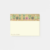 Elegant Stijlvol, Gold Glitter, Cactus Post-it® Notes (Voorkant)