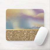 Elegant stijlvol Gold Glitter Colorful Muismat (Met muis)