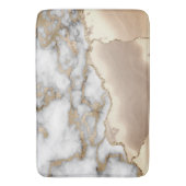 Elegant stijlvol Gold Glitter Cream Marble Badmat (Voorkant Verticaal)