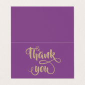 Elegant stijlvol Gold Glittery - Hartelijk dank vo Visitekaartje (Buitenkant ongevouwen)