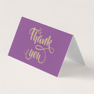 Elegant stijlvol Gold Glittery - Hartelijk dank vo Visitekaartje