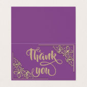 Elegant stijlvol Gold Glittery - Hartelijk dank vo Visitekaartje (Buitenkant ongevouwen)
