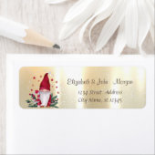 Elegant, stijlvol Gold Nordic Gnome Etiket (Insitu)