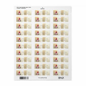 Elegant, stijlvol Gold Nordic Gnome Etiket (Full Sheet)