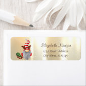 Elegant, stijlvol Gold Nordic Gnome Sleigh Etiket (Insitu)