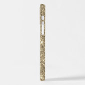 Elegant stijlvol goud Glitter Shiny Marble Stone iPhone Hoesje (Linkerkant)