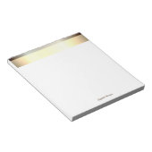 Elegant stijlvol goud, stripes - op maat gemaakt notitieblok (Schuin)