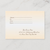 Elegant stijlvol goud, zwart, diamanten kortingskaartje (Achterkant)