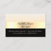 Elegant stijlvol, goud, zwart, schaarste Kaart Klantenkaartje (Achterkant)