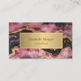 Elegant Stijlvol Gouden Glitter Zwart Bourgogne Ma Visitekaartje