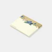Elegant Stijlvol, Gouden Glitters, Bloemmotief Post-it® Notes (Schuin)