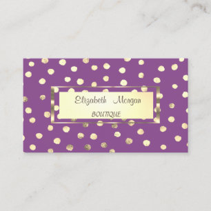 Elegant Stijlvol,Gouden Lijst,Confetti Visitekaartje