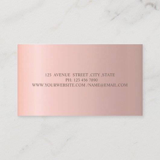 Elegant stijlvol, gouden Stippen Visitekaartje (Achterkant)