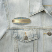 Elegant stijlvol gouden streep  Damask Naamplaatje (In situ)