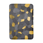 Elegant stijlvol goudgrijs en zwart mozaïek badmat (Voorkant Verticaal)