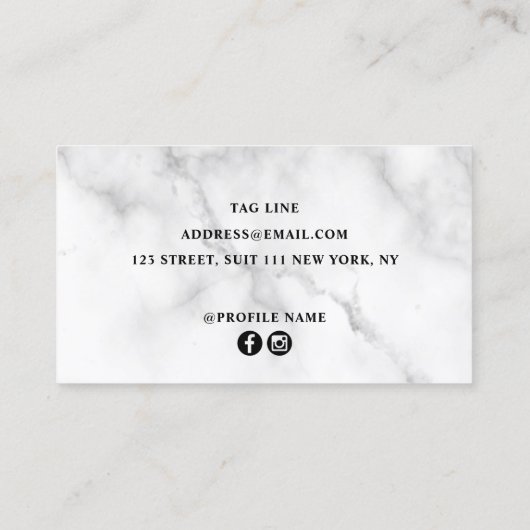 Elegant stijlvol goudschaar visitekaartje (Achterkant)